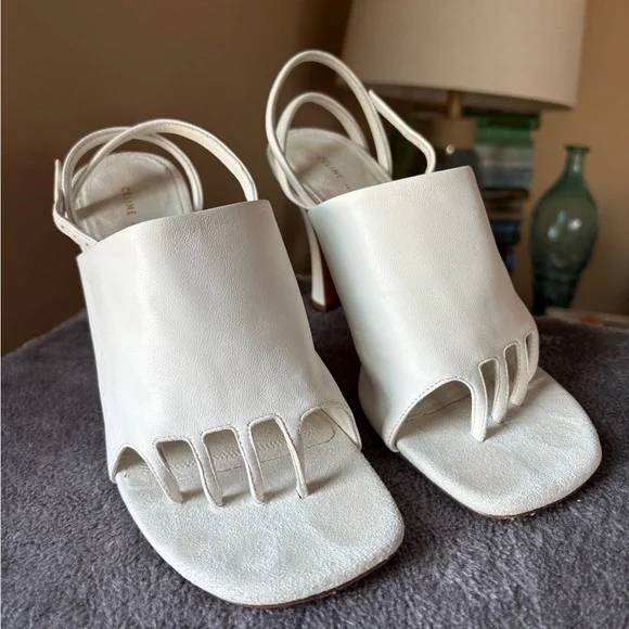Celine white leather glove sandals 36.5 - Picture 3 of 16